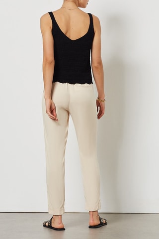 Pantalon droit Beige