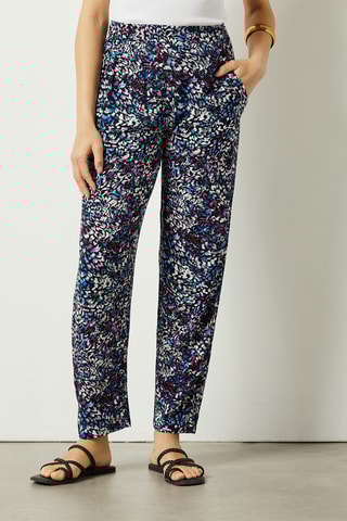 Pantalon casual taille haute Multicolore