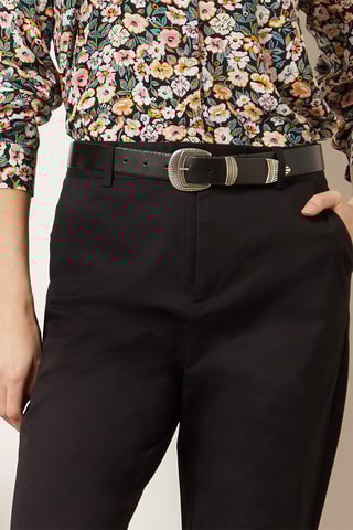 Pantalon droit 7/8 Noir