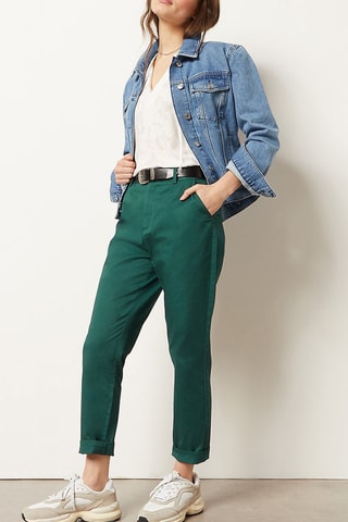 Pantalon droit 7/8 Vert