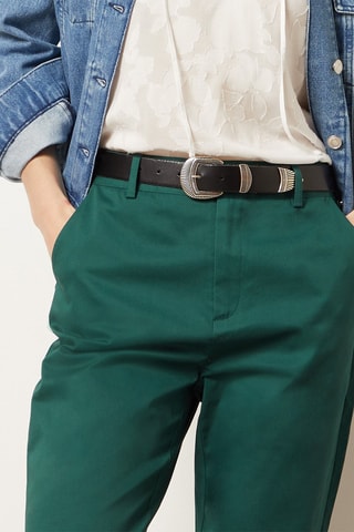 Pantalon droit 7/8 Vert
