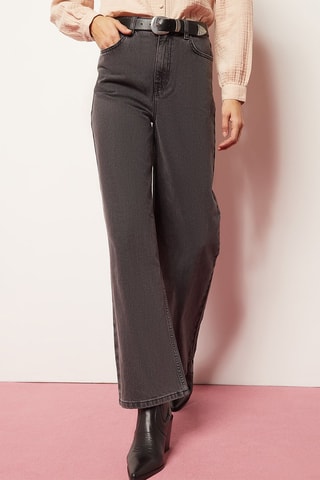 Jean wide legs Gris