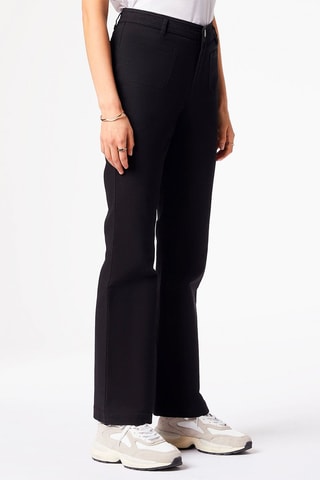 Jean flare taille haute Noir