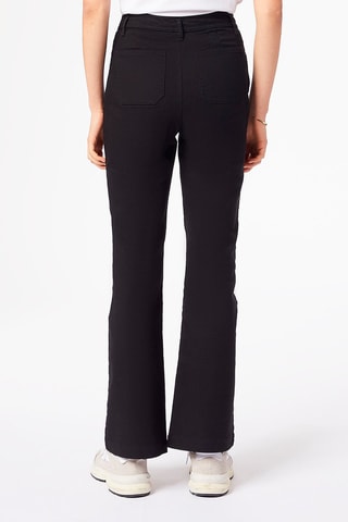 Jean flare taille haute Noir