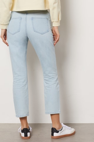 Jean droit 7/8 - Bleu