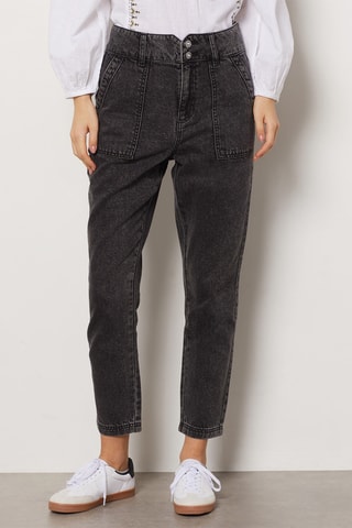 Jean 7/8 taille haute - Noir