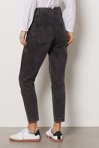 Jean 7/8 taille haute - Noir