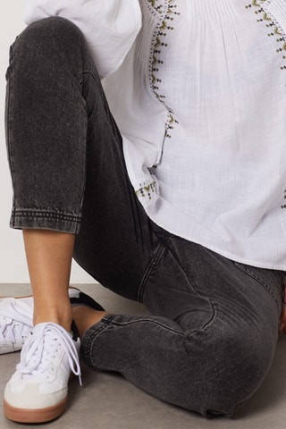 Jean 7/8 taille haute - Noir