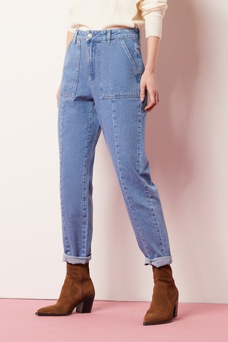 Jean droit Bleu