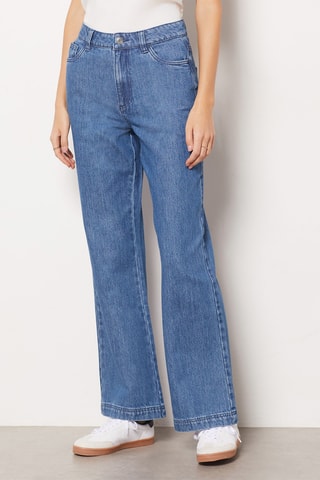 Jean taille haute - Bleu