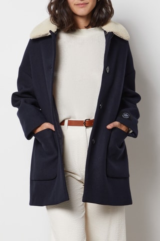 Manteau en laine - Bleu
