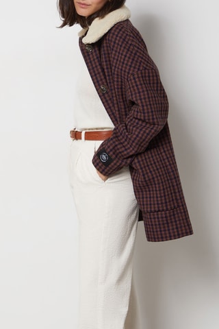Manteau en laine - Violet