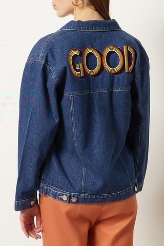 Veste en jean Bleu roi