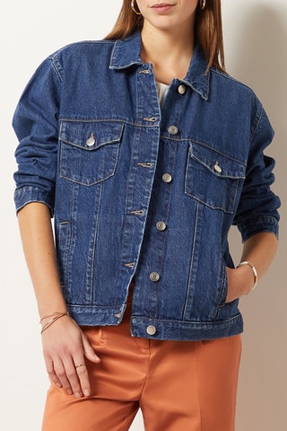 Veste en jean Bleu roi