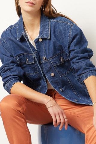 Veste en jean Bleu roi