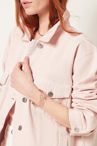 Veste en jean Rose poudré