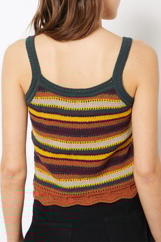 Top - Marron et jaune