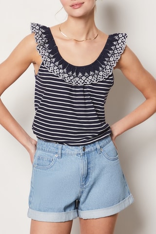 Top - Bleu marine