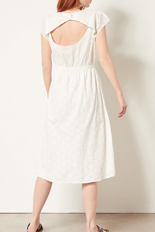 Robe midi Ecru