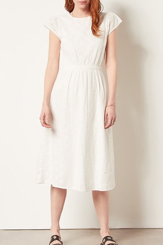 Robe midi Ecru