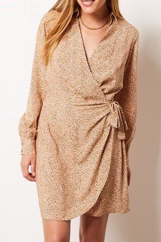 Robe portefeuille Jaune