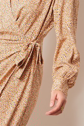 Robe portefeuille Jaune