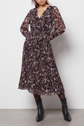 Robe portefeuille - Noir
