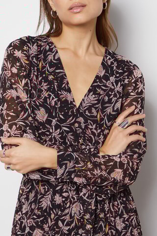 Robe portefeuille - Noir