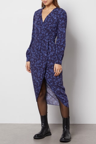 Robe portefeuille - Bleu