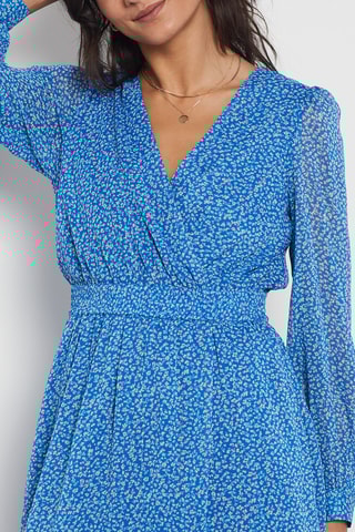 Robe midi - Bleu