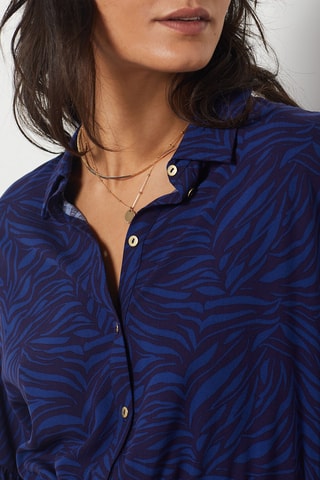 Robe chemise - Bleu marine