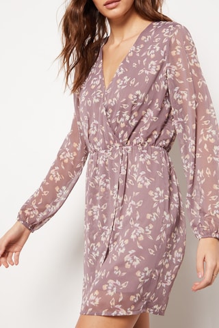Vestido traçado - Malva