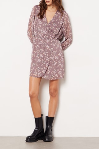 Vestido traçado - Malva