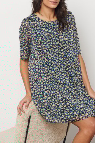 Robe droite- Bleu