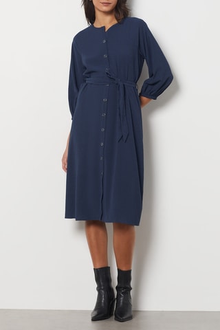 Robe midi - Bleu
