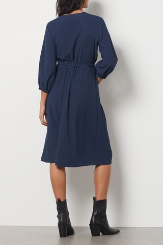 Robe midi - Bleu