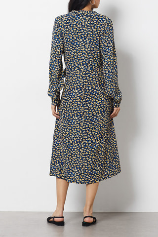 Robe portefeuille - Bleu