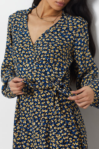 Robe portefeuille - Bleu