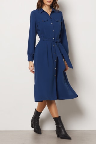 Robe chemise - Bleu
