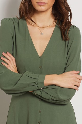Robe midi - Vert