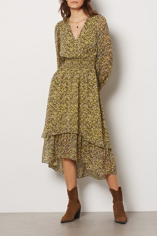Robe midi - Jaune