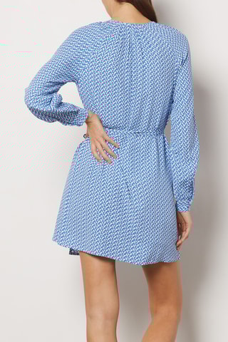 Vestido traçado - Azul