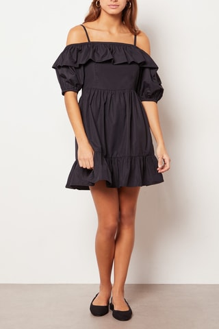 Vestido estilo patinadora - Preto