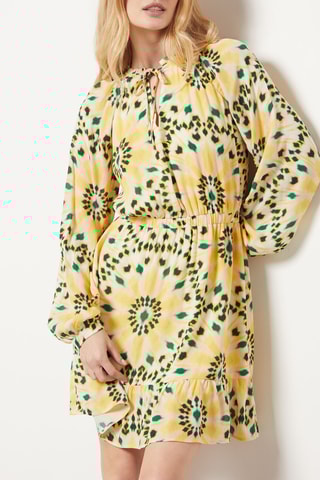 Vestido estilo patinadora - Amarelo