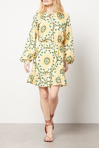 Vestido estilo patinadora - Amarelo