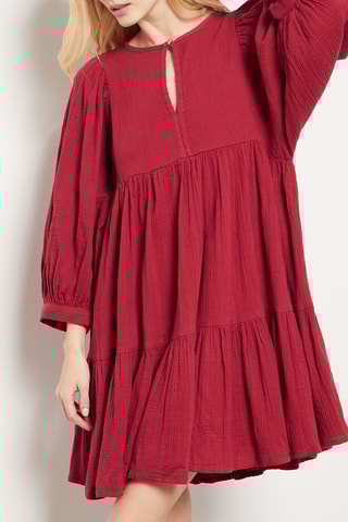 Robe volanté - Rouge