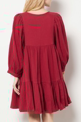 Robe volanté - Rouge