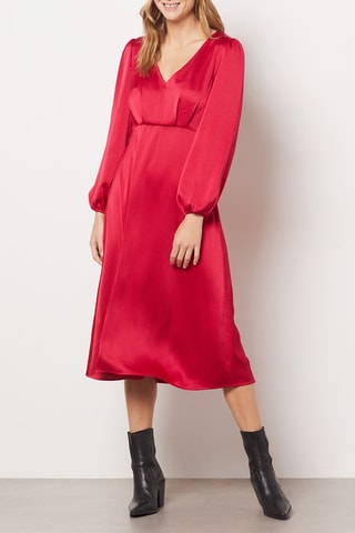 Robe midi - Rouge
