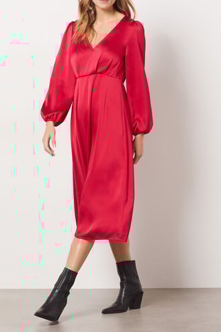 Robe midi - Rouge