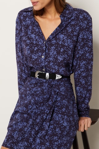 Robe chemise - Bleu